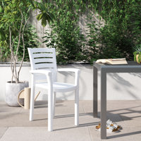 Isabell Stacking Patio Dining Armchair by Sol 72 Outdoor