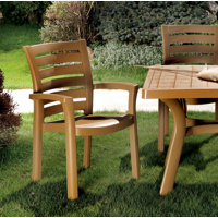 Isabell Stacking Patio Dining Armchair by Sol 72 Outdoor
