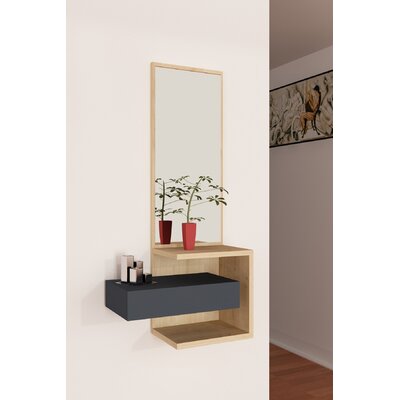 Modern Decorative Hall Tree With Mirror And Shelves by Latitude Run