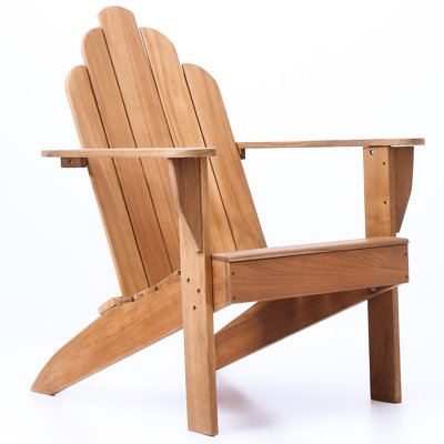 Sanchaya Teak Outdoor Adirondack Chair by Rosecliff Heights