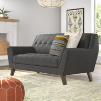 Meghan 65.3" Flared Arm Loveseat by Mistana