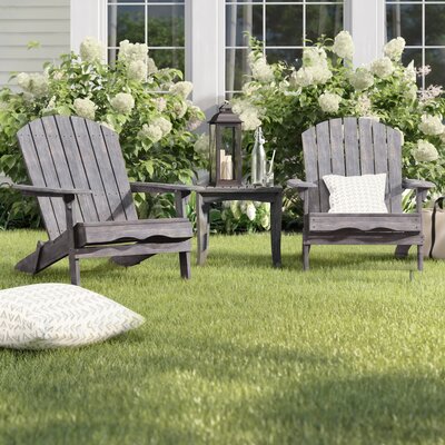 Woking Solid Wood Folding Adirondack Chair by Beachcrest Home