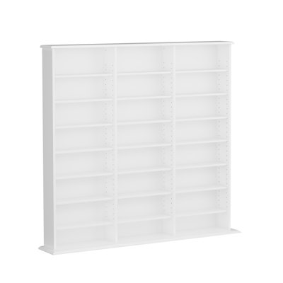 Cataleya 56"W x 51"H x 8.75"D Triple Width Multimedia Media Shelves by Red Barrel Studio