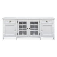 Arnecia Solid Wood TV Stand for TVs up to 88" by Lark Manor