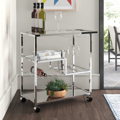 Valenza Serving Bar Cart by Mercury Row