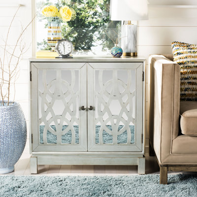 Glacaeu 2 Door Mirrored Accent Chest by Rosdorf Park