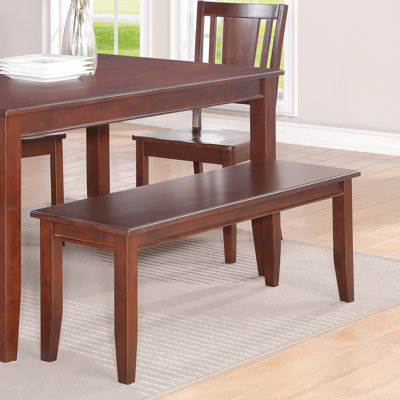Sisneros Wood Bench by Charlton Home