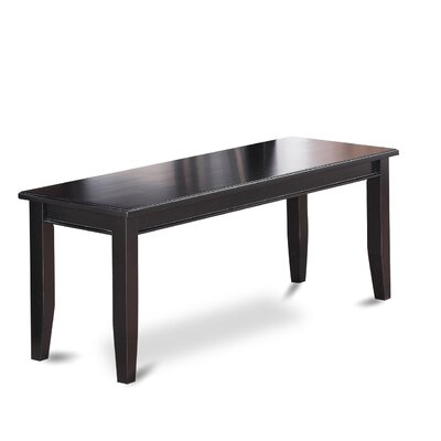 Sisneros Wood Bench by Charlton Home
