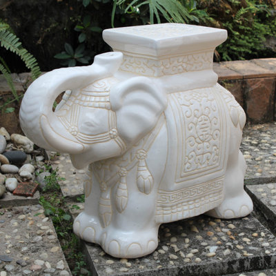 Beverie Ceramic Garden Stool by Wade Logan
