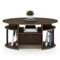 Lansing Floor Shelf Coffee Table with Storage by Ebern Designs