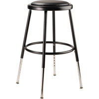 NPS Adjustable Heavy Duty Vinyl Padded Steel Stool by National Public Seating