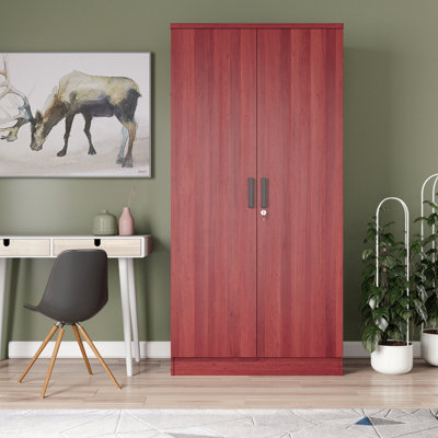 Schriver 2 Door Wardrobe 20"D x 31"W x 72"H by Ebern Designs