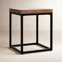 Lenes Solid Wood Frame End Table by Union Rustic