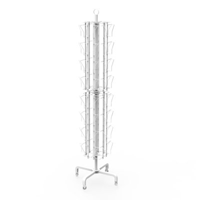 32 Adjustable Pockets Display Rack, Double Tier Greeting Post Card Christmas Holiday Spinning Rack by Rebrilliant