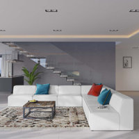 Mingle Vegan Leather 7-Piece Sectional Sofa by Modway