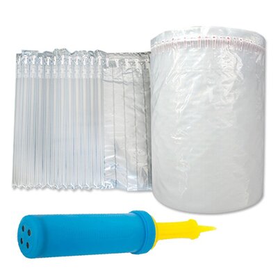 327yd (300m) Air Inflatable Rolls Bag Packaging Material Cushion in Column Bag Bubble Cushion 15.7"H by Alwyn Home