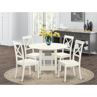 Adellyn Drop Leaf Rubberwood Solid Wood Dining Set by Gracie Oaks