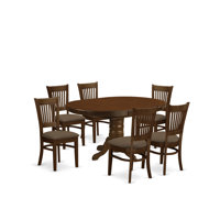 Dufferin Butterfly Leaf Rubberwood Solid Wood Dining Set by Charlton Home