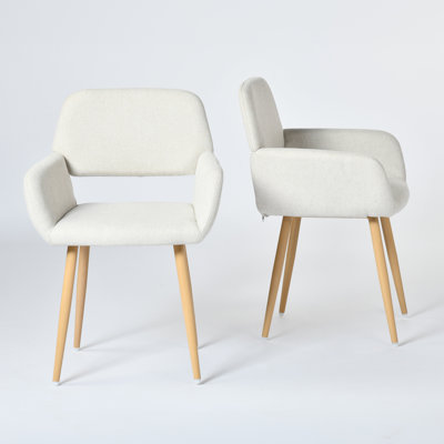 Covet Upholstered Armchair with Metal Legs, Accent Chair for Living Room Bedroom Apartment by Hashtag Home