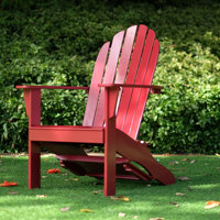 Florissant Outdoor Wood Adirondack Chair Free Tray Table by Dovecove