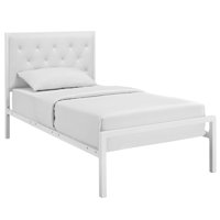 Mia Vinyl Platform Bed Frame by Modway