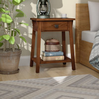 El Cerrito Mission Solid + Manufactured Wood Side Table by Loon Peak