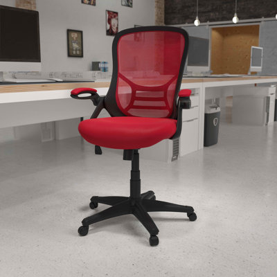 Cappello High-Back Mesh Swivel Ergonomic Office Chair with Flip-Up Arms by Flash Furniture