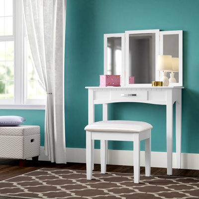 Longfellow Vanity Set with Mirror by Red Barrel Studio
