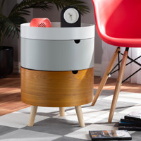 Framlingham Mid-Century Modern 3-Tier Wood Nightstand by George Oliver