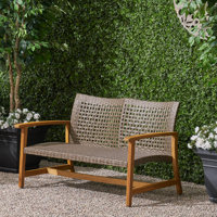 Bedingfield Wide Outdoor Loveseat by Millwood Pines