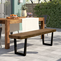 Yager Wooden Picnic Bench by Union Rustic