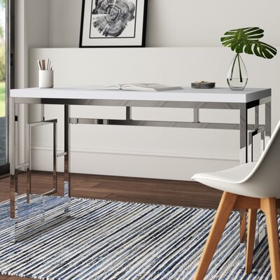 Perkinson Desk Mercury Row Color: Black