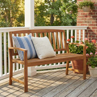 Royce Wooden Garden Bench by Highland Dunes