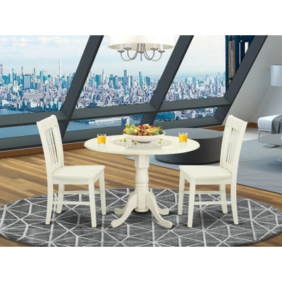 Maytham Drop Leaf Rubberwood Solid Wood Dining Set by Alcott Hill