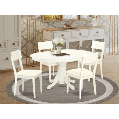 Koss Rubberwood Solid Wood Dining Set by Darby Home Co