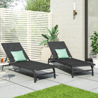 Aleysa 78.75" Long Reclining Chaise Lounge Set by Wade Logan