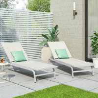Aleysa 78.75" Long Reclining Chaise Lounge Set by Wade Logan