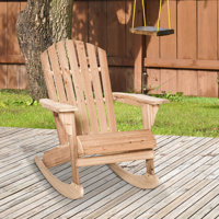 Outdoor Arcola Rocking Solid Wood Chair by Dovecove