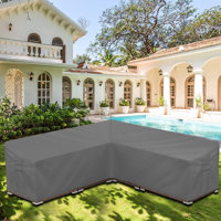 Outdoor V-Shaped Water Resistant Patio Sectional Cover by Arlmont & Co.