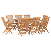 Oval Teak Dining Set by Red Barrel Studio