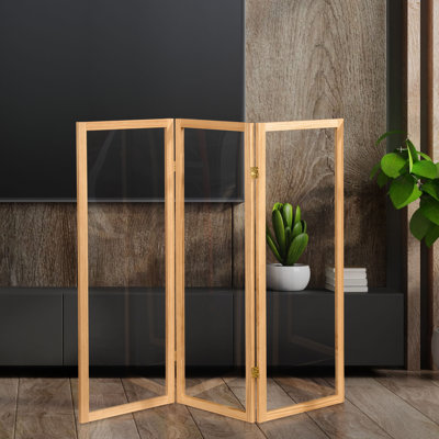 Alayzhia 4 ft. Short Clear Plastic Partition