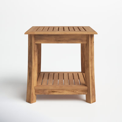 Blytheville Teak Side Table by Lark Manor