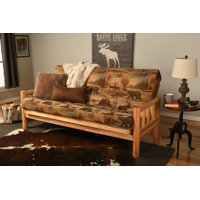 Anders Full 80" Wide Cotton Futon and Mattress by Laurel Foundry Modern Farmhouse