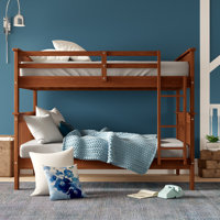 Catharine Full Over Full Solid Wood Standard Bunk Bed by Harriet Bee