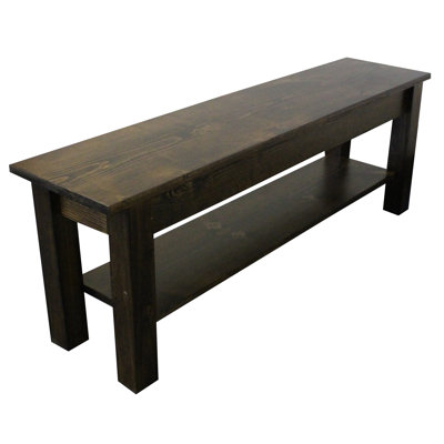 Lothair Solid Wood Storage Bench by Loon Peak