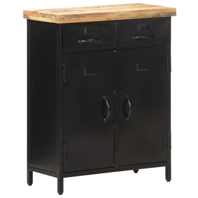 Sideboard 23.6" x 11.8" x 29.9" Rough Mango Wood by 17 Stories