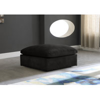 Millersburg 39" Wide Rectangle Standard Ottoman by Everly Quinn