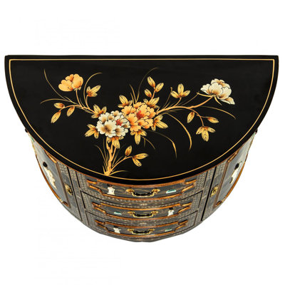 Abigahil Solid Wood 2 - Door Half Circle Accent Cabinet by Bloomsbury Market