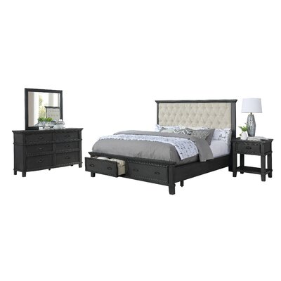Arnuad Upholstered Platform 4 Piece Bedroom Set by Lark Manor