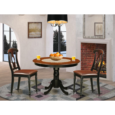 Devoe Rubberwood Solid Wood Dining Set by Alcott Hill